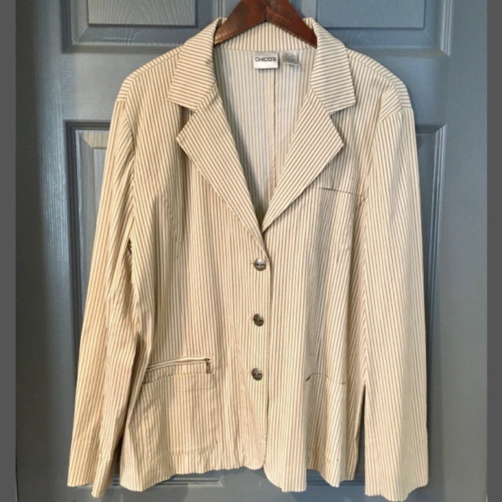 Chico’s Striped Blazer